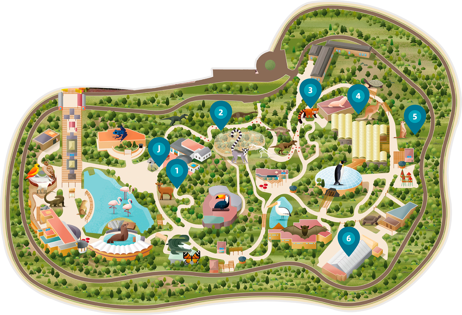 Mapa de Faunia
